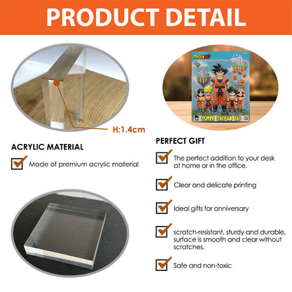 Super Dad - Personalized Seven Balls Custom Shaped Acrylic Plaque