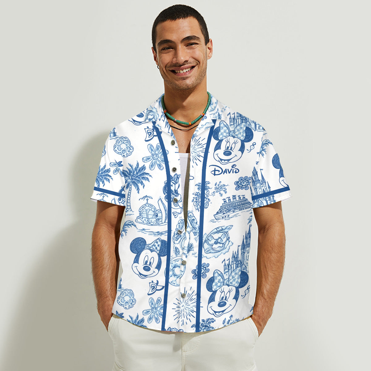 Magical Loving Cruise Line - Personalized Mouse Hawaiian Shirt & Sleeveless Dress