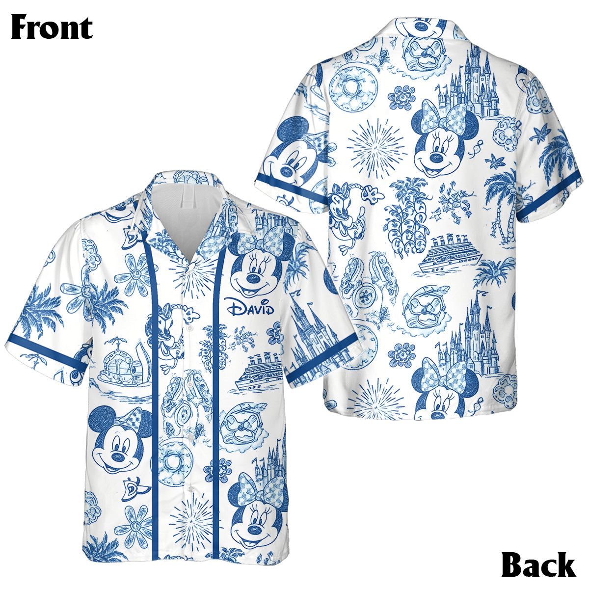 Magical Loving Cruise Line - Personalized Mouse Hawaiian Shirt & Sleeveless Dress