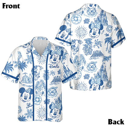 Magical Loving Cruise Line - Personalized Mouse Hawaiian Shirt & Sleeveless Dress