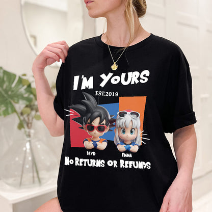 I'm Yours No Returns Or Refunds - Personalized Seven Balls T-shirt And Hoodie