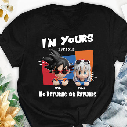 I'm Yours No Returns Or Refunds - Personalized Seven Balls T-shirt And Hoodie
