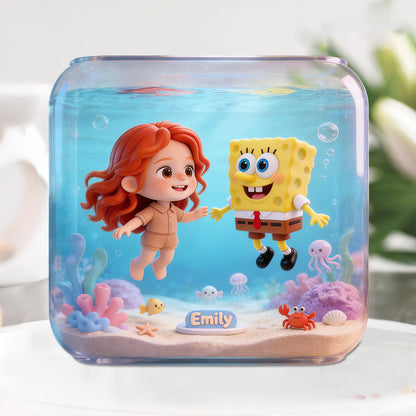 Custom From Photo - Personalized Yellow sponge Custom Shaped Acrylic Plaque
