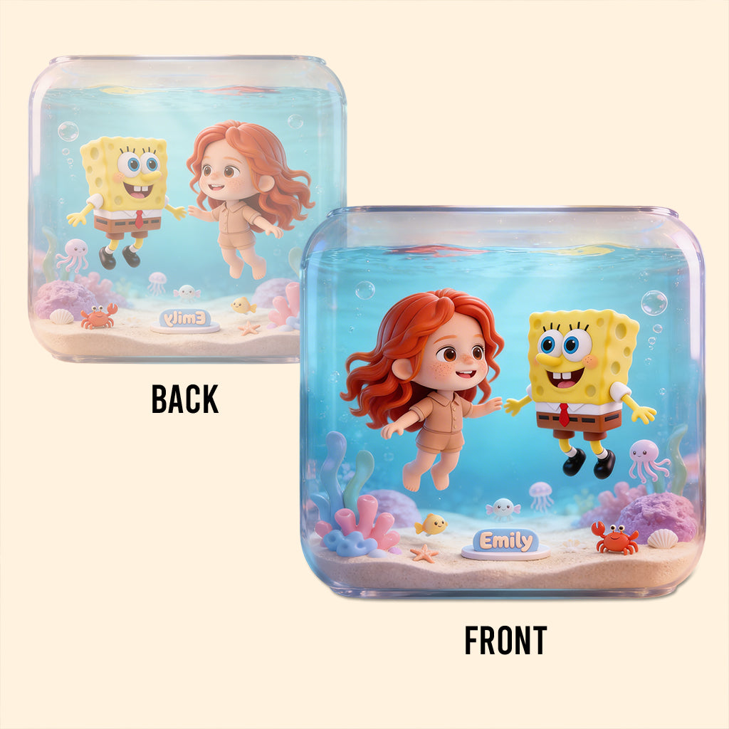 Custom From Photo - Personalized Yellow sponge Custom Shaped Acrylic Plaque