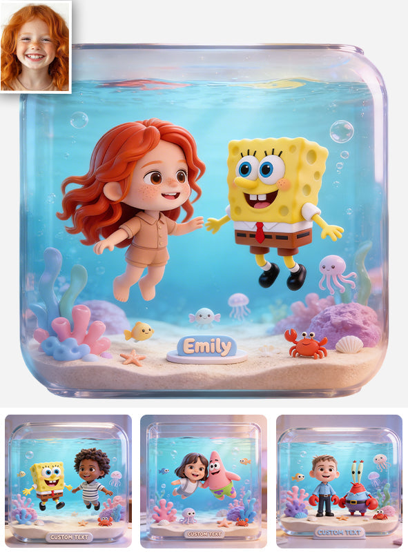 Custom From Photo - Personalized Yellow sponge Custom Shaped Acrylic Plaque
