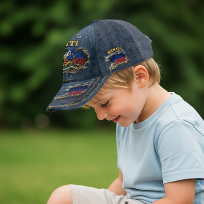 Haiti Coat Of Arms - Personalized Expats Classic Cap