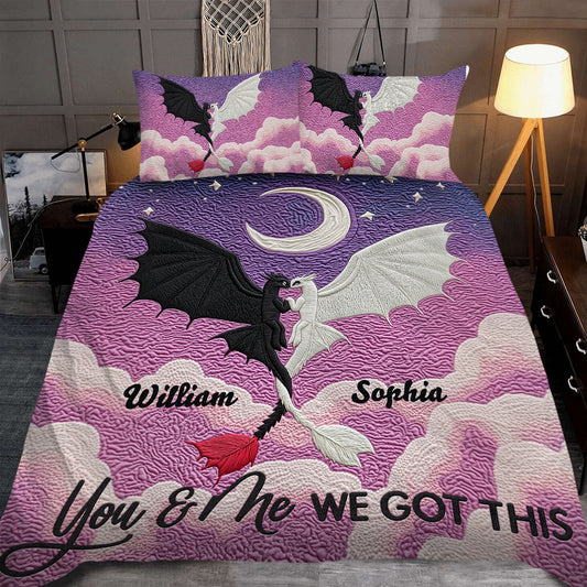 Couple Dragon You And Me - Personalized Bedding Set