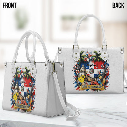 Dominicana Gift - Personalized Expats Leather Handbag