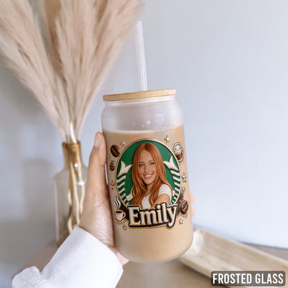 Love Coffee - Personalized Coffee Can Glass