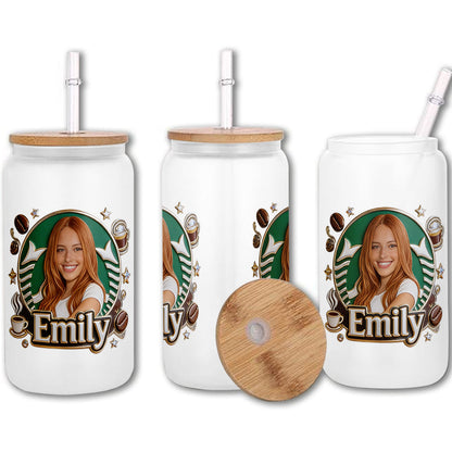 Love Coffee - Personalized Coffee Can Glass