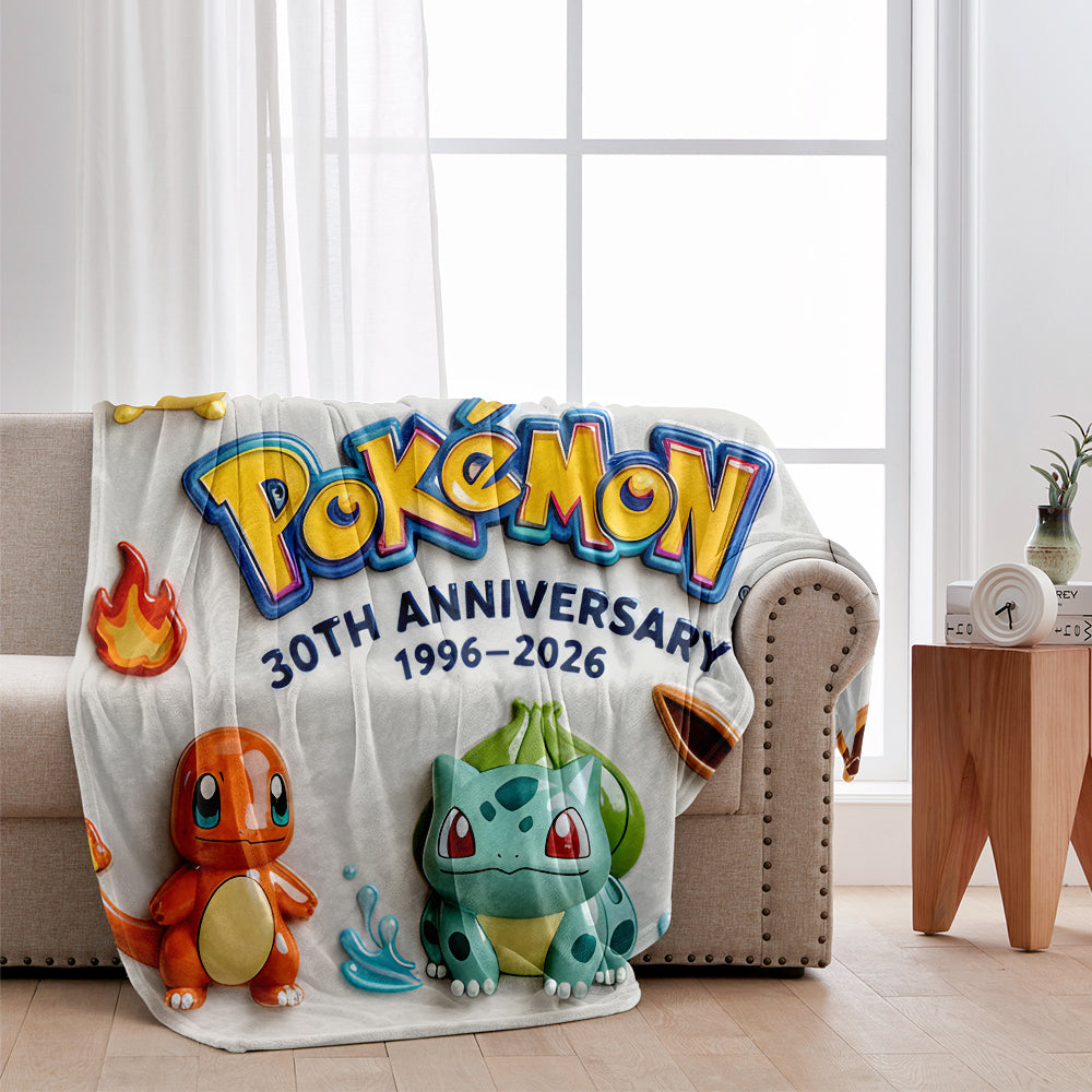 Monster Trainer 30th Anniversary - Personalized Monster Trainer Blanket
