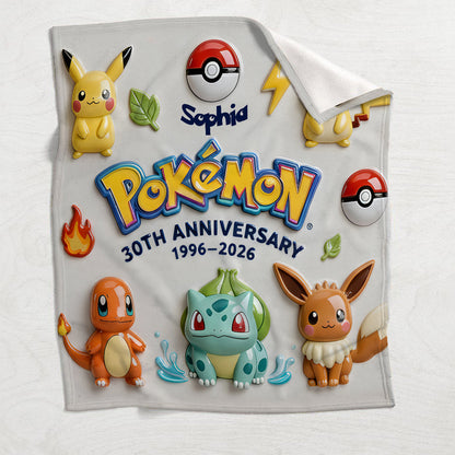 Monster Trainer 30th Anniversary - Personalized Monster Trainer Blanket