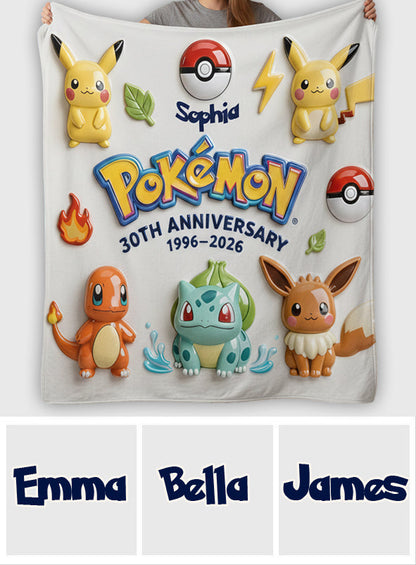 Monster Trainer 30th Anniversary - Personalized Monster Trainer Blanket