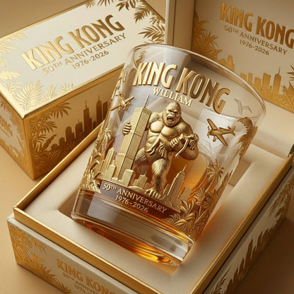 The Gorilla 50th Anniversary - Personalized Whiskey Decanter Set