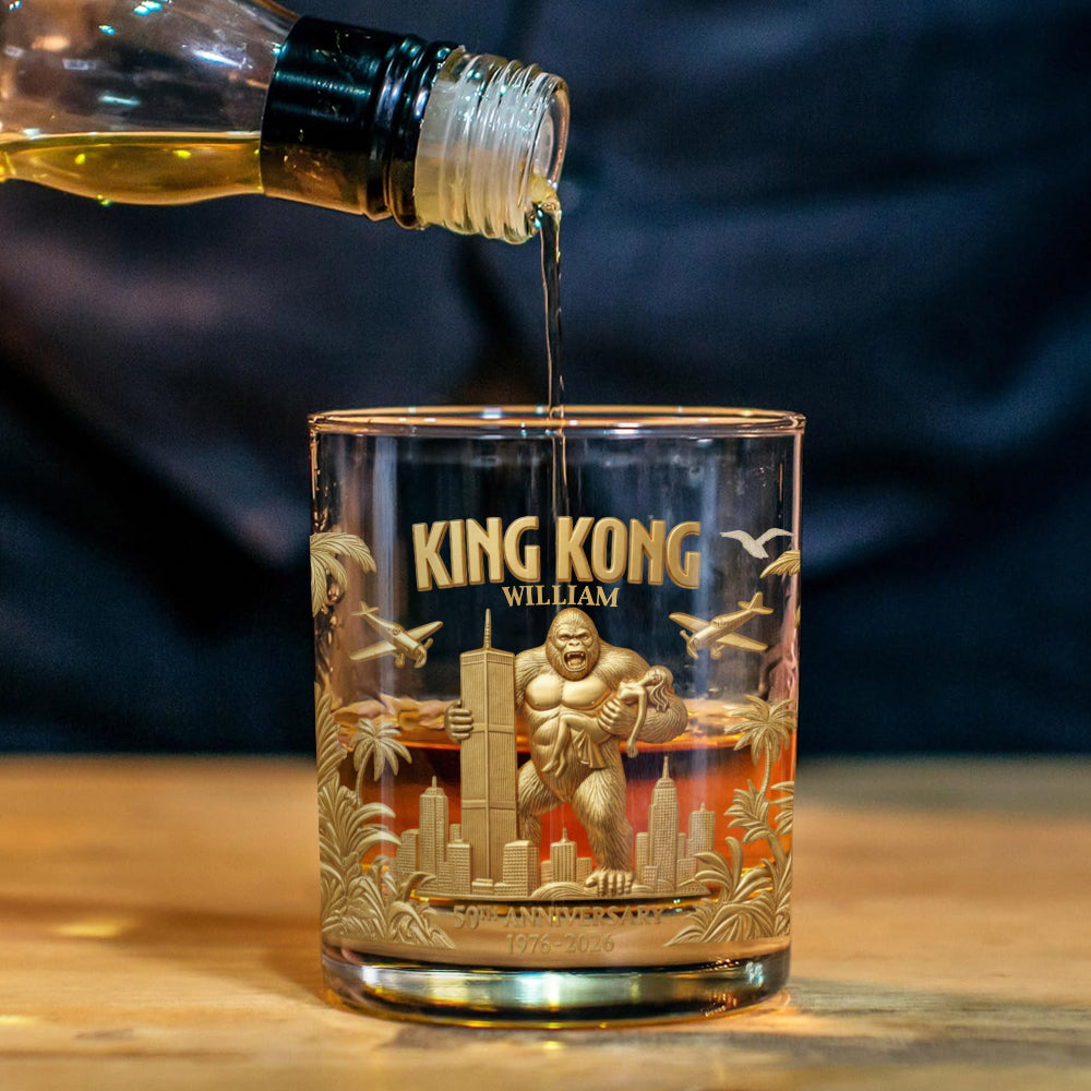 The Gorilla 50th Anniversary - Personalized Whiskey Decanter Set