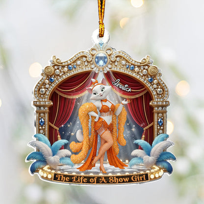 Life of A Show Girl Cartoon Mouse - Custom Shape Ornament - Personalized Tay-tay Lover Custom Shaped Ornament