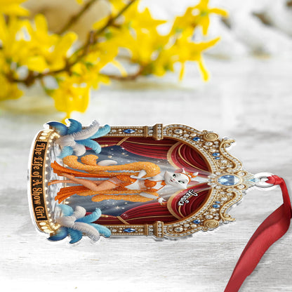 Life of A Show Girl Cartoon Mouse - Custom Shape Ornament - Personalized Tay-tay Lover Custom Shaped Ornament