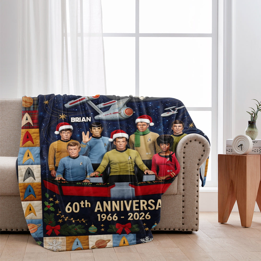 60th Anniversary - Personalized Star Fleet Blanket