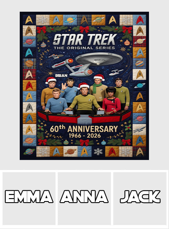 60th Anniversary - Personalized Star Fleet Blanket