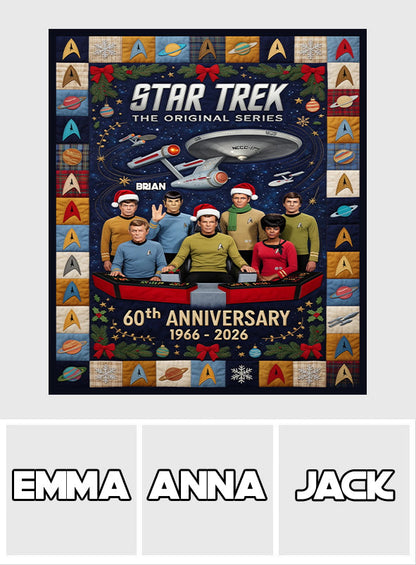 60th Anniversary - Personalized Star Fleet Blanket