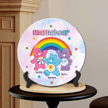 Mamabear - Personalized Mother Ceramic Round Plate