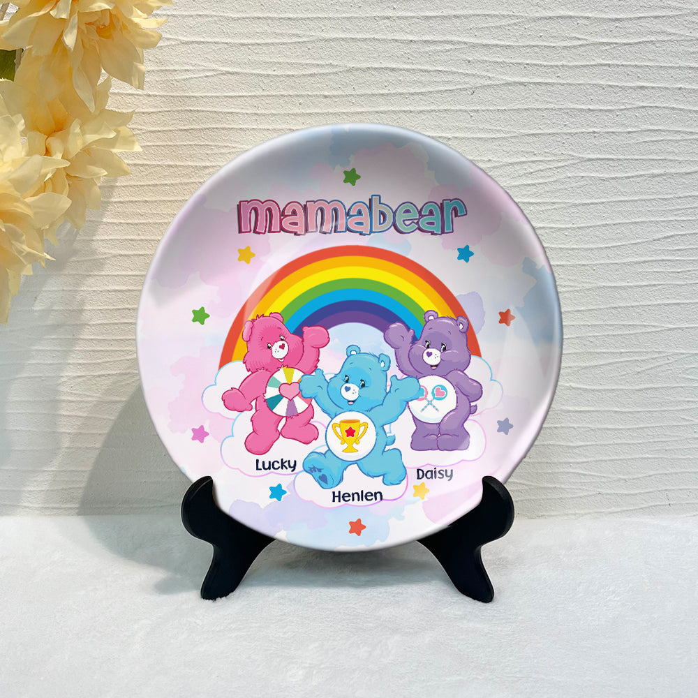 Mamabear - Personalized Mother Ceramic Round Plate