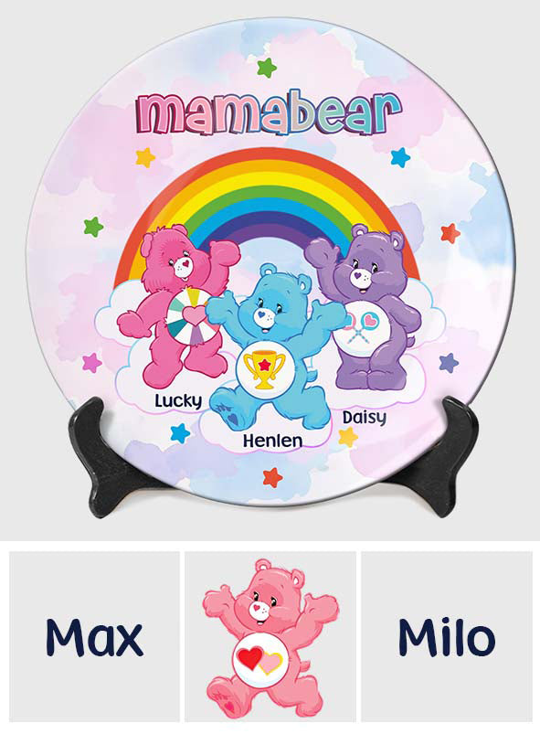 Mamabear - Personalized Mother Ceramic Round Plate