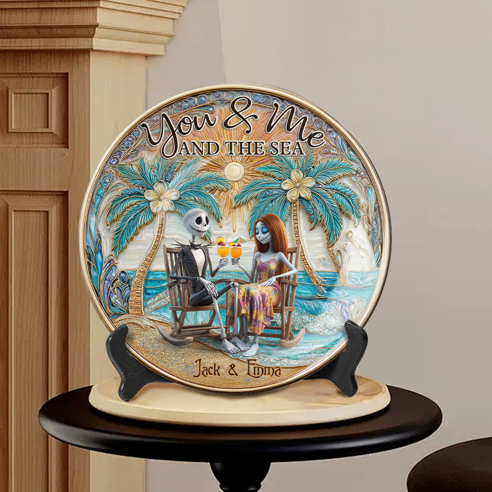 Till Death Do Us Part - Personalized Nightmare Ceramic Round Plate