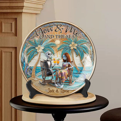 Till Death Do Us Part - Personalized Nightmare Ceramic Round Plate