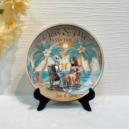 Till Death Do Us Part - Personalized Nightmare Ceramic Round Plate