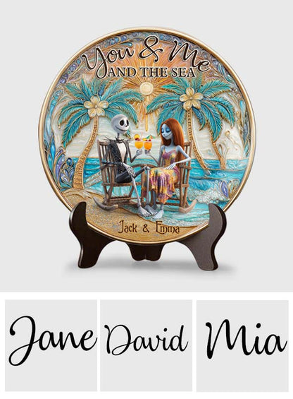 Till Death Do Us Part - Personalized Nightmare Ceramic Round Plate