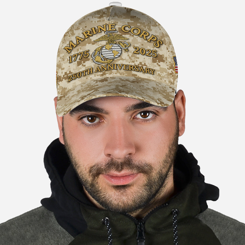 Marine Corps 250th Anniversary - Personalized Veteran Classic Cap
