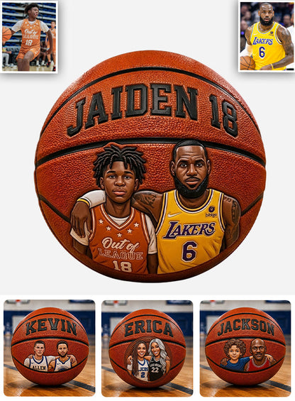 Any Photo The Best Player - Personalized Basketball Multi-Sport Ball