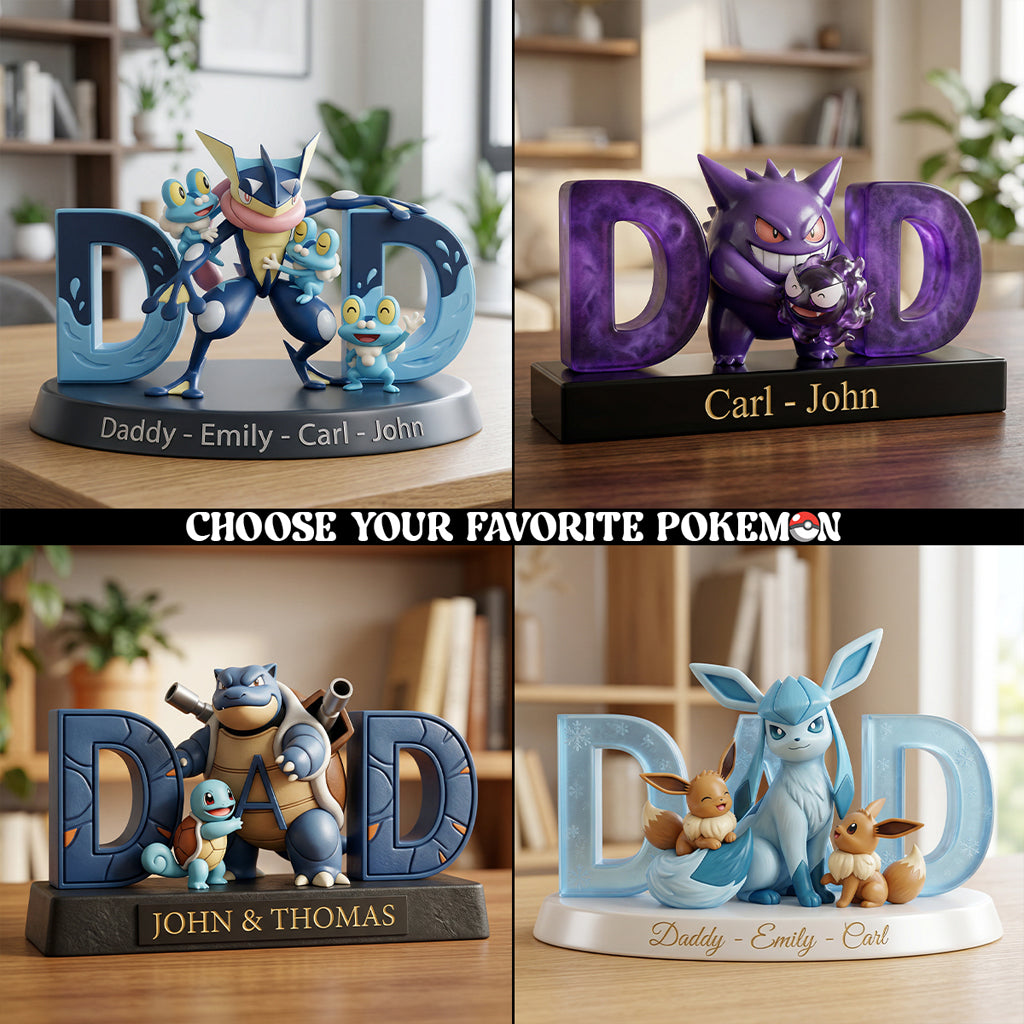 Choose Your Fighter, Father's Day Gift - Personalized Monster Trainer Custom Shaped Acrylic Plaque