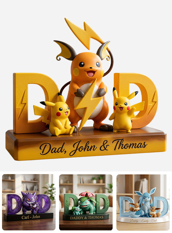Choose Your Fighter, Father's Day Gift - Personalized Monster Trainer Custom Shaped Acrylic Plaque