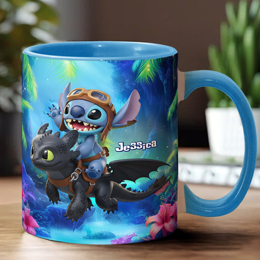 Two Little Monsters - Personalized Accent Mug