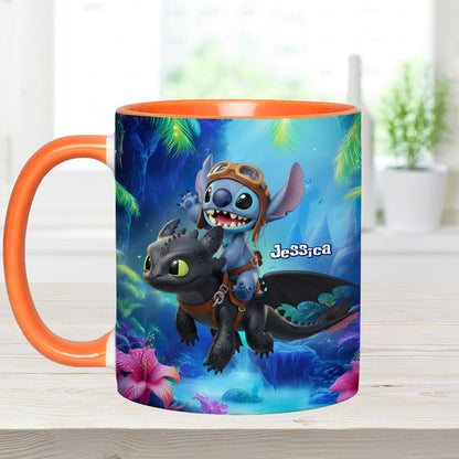 Two Little Monsters - Personalized Accent Mug
