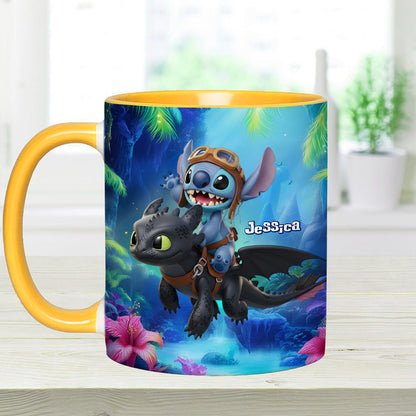Two Little Monsters - Personalized Accent Mug
