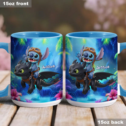 Two Little Monsters - Personalized Accent Mug