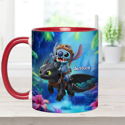 Two Little Monsters - Personalized Accent Mug