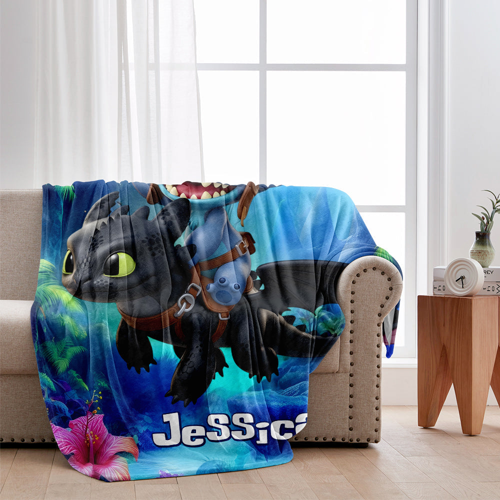 Two Little Monsters - Personalized Ohana Blanket