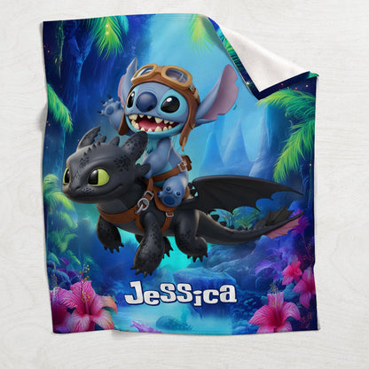 Two Little Monsters - Personalized Ohana Blanket