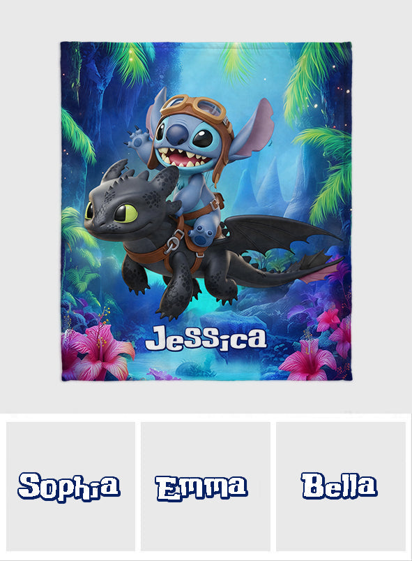 Two Little Monsters - Personalized Ohana Blanket