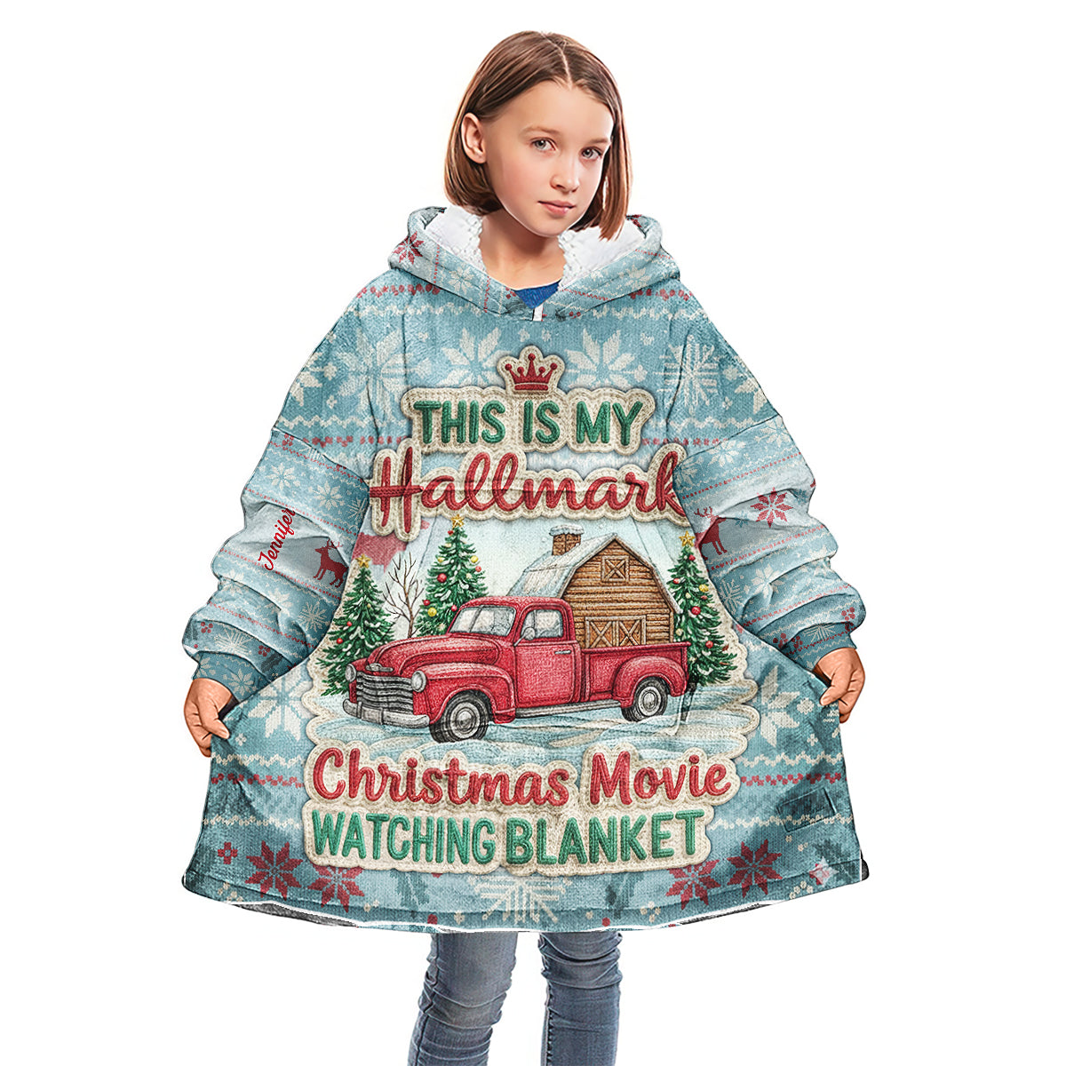 Your Christmas Hoodie Blanket - Personalized Blanket Hoodie