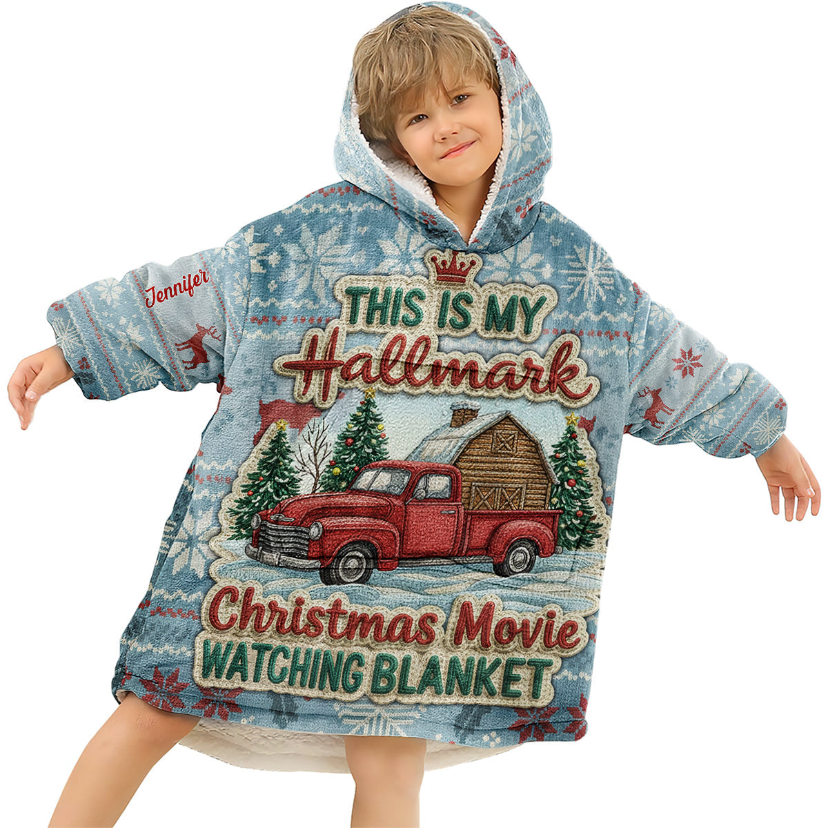 Your Christmas Hoodie Blanket - Personalized Blanket Hoodie