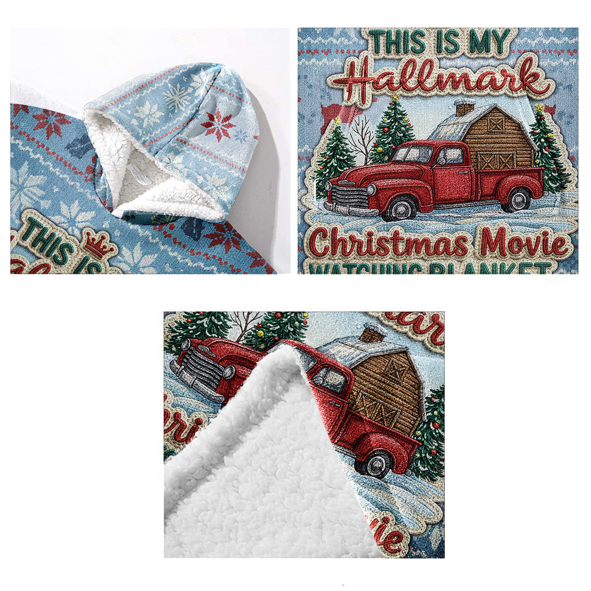 Your Christmas Hoodie Blanket - Personalized Blanket Hoodie