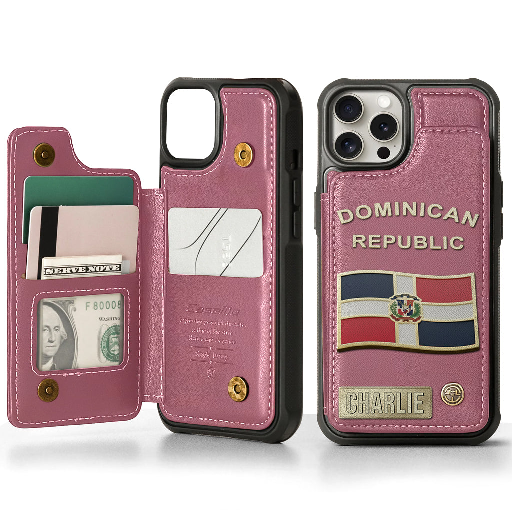 Proud Dominican - Personalized Expats Wallet Phone Case