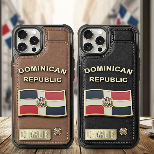 Proud Dominican - Personalized Expats Wallet Phone Case