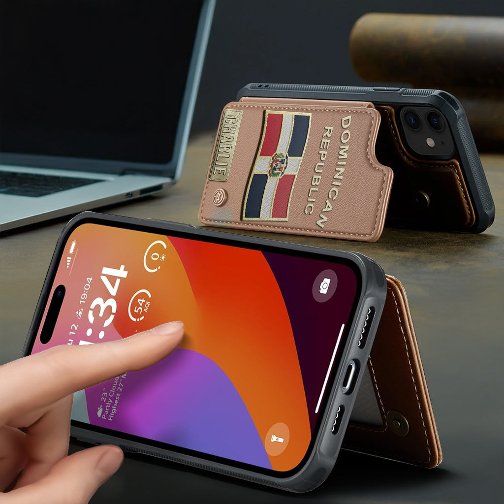 Proud Dominican - Personalized Expats Wallet Phone Case