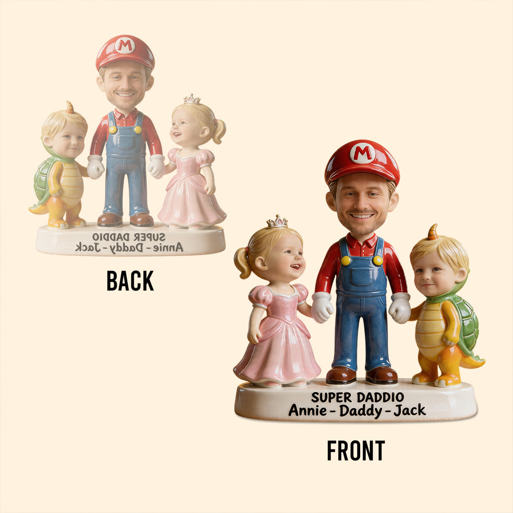 Super Daddio - Perfect Father's Day Gift - Personalized Super Plumber Custom Shaped Acrylic Plaque